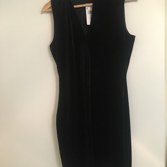 Mango Black Velvet Dress - Picture 2 of 5